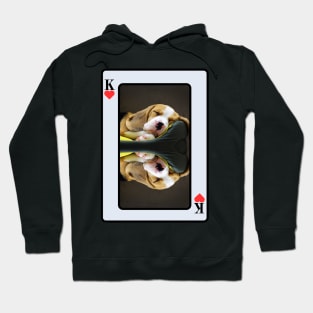 Beagle King Of Hearts Hoodie